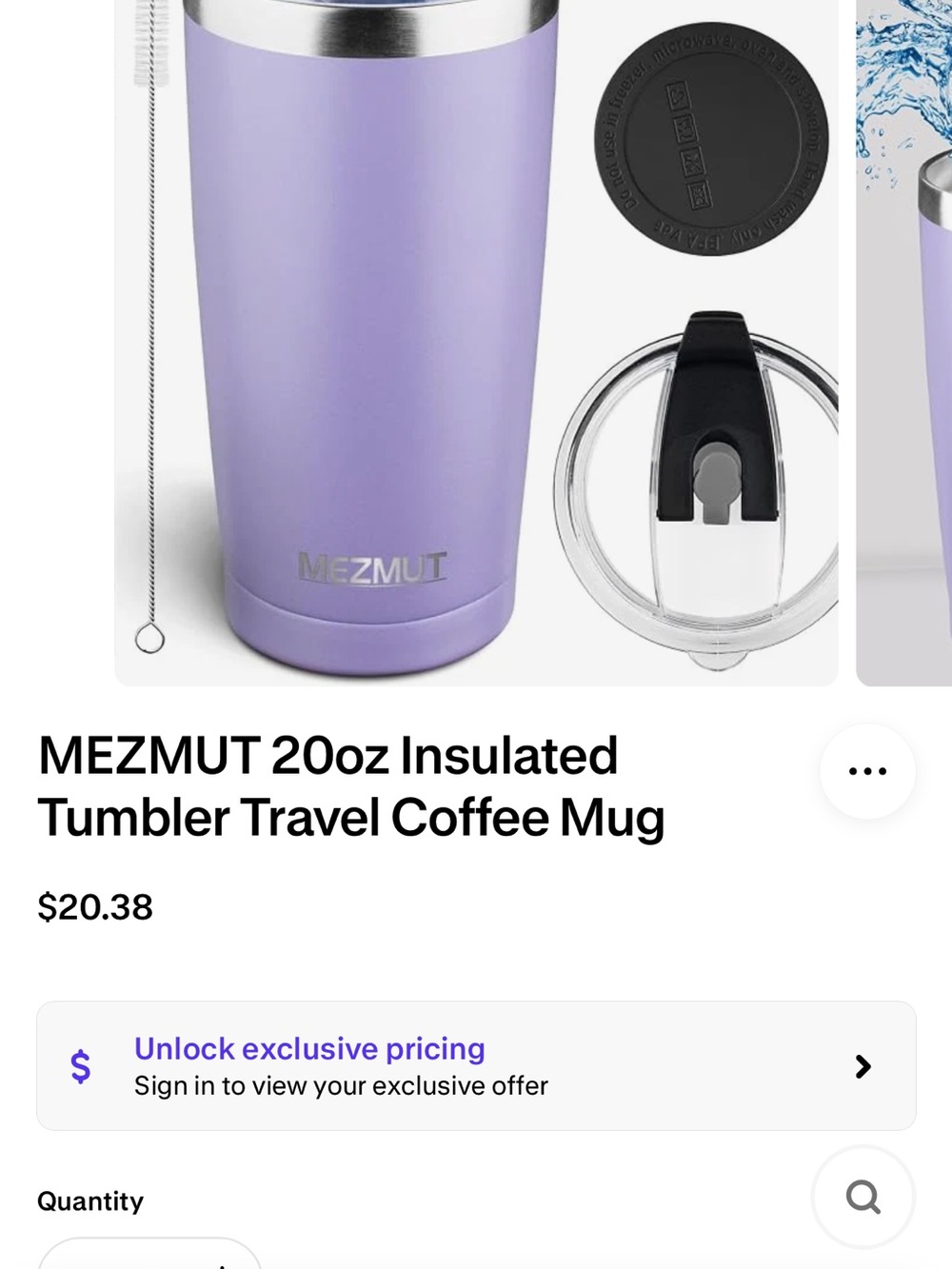 20oz Insulated Travel Tumbler - Lavender
